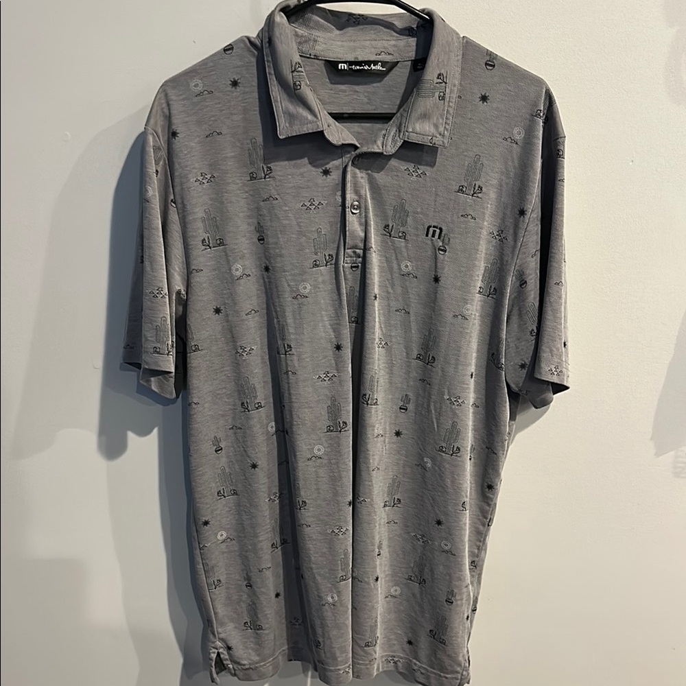 Travis Mathew Lifestyle Performance Candy Shores Golf Polo Shirt Mens XL#0069